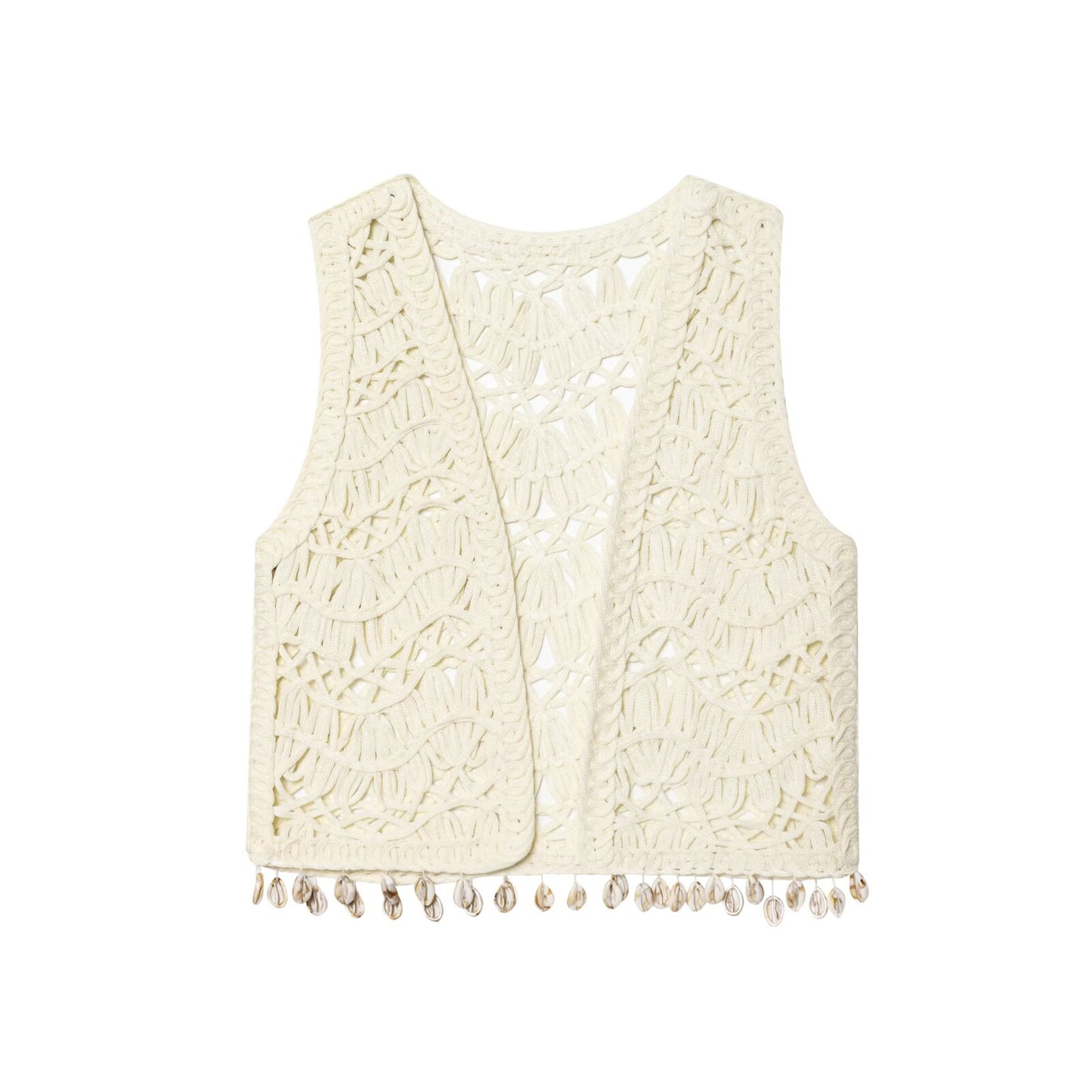 Women's 2025 Fashion Shell Knitted Vest