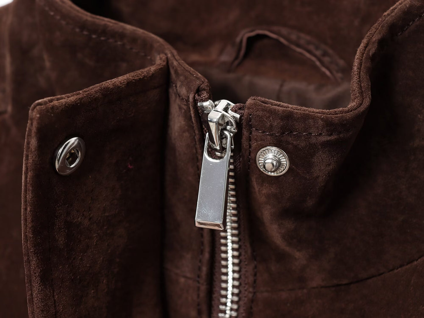 Women's new fashion anti suede effect standing collar flying jacket Coat