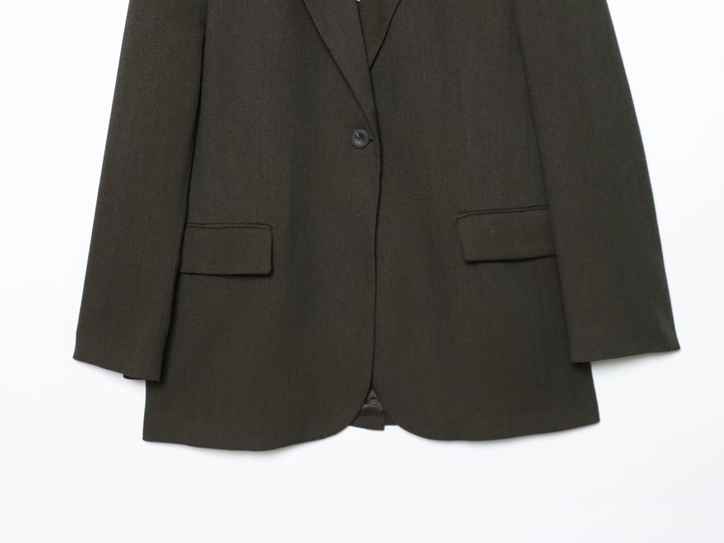 Women's new fashion loose single breasted blended suit jacket