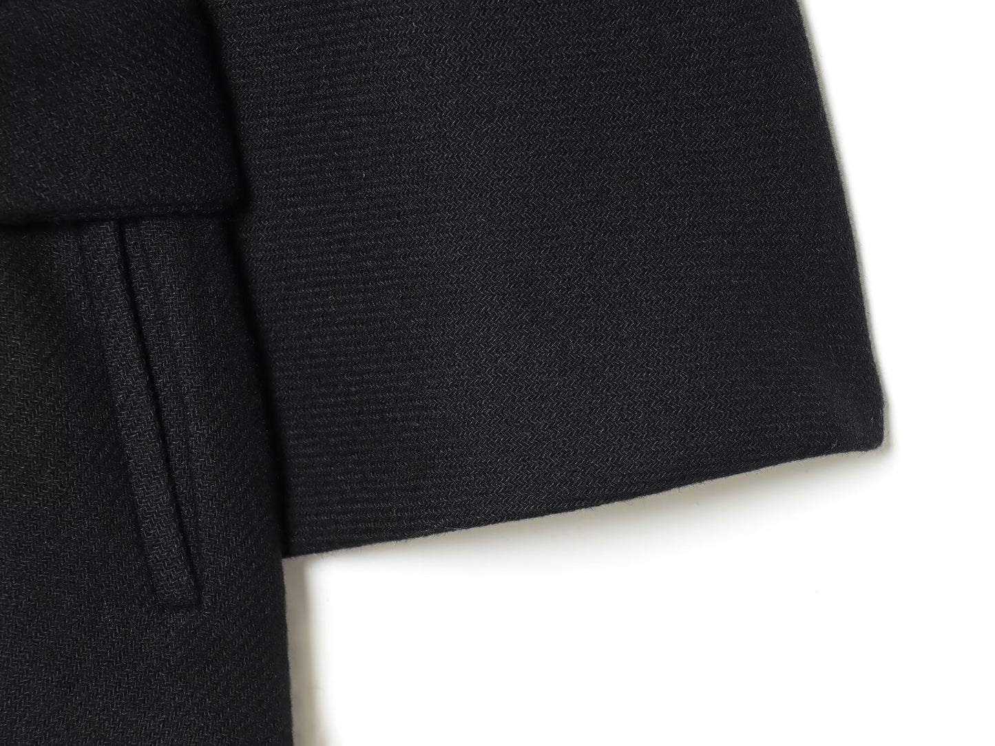 Women's With Belt stand collar Wool Blended Coat