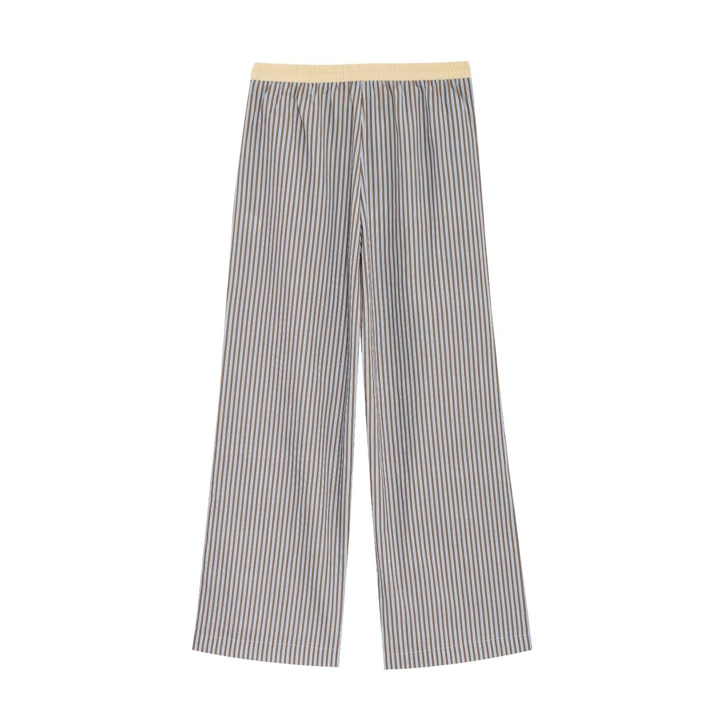 Women's new fashion striped halter neck vest style top retro sleeveless women's vest chic top+Pants Women's suit