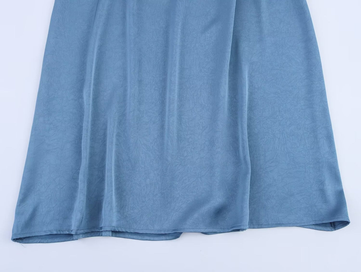 Women's new fashion sleeveless double V-neck embroidered MIDI dress