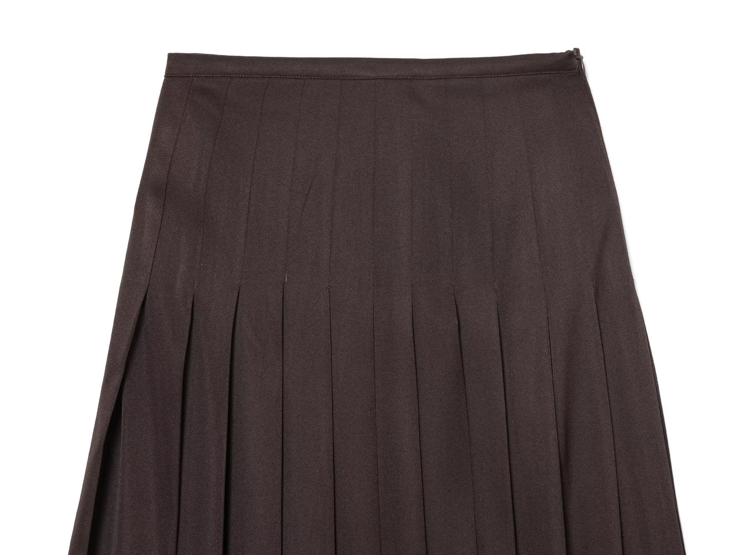 Women's casual wide pleated MIDI skirt