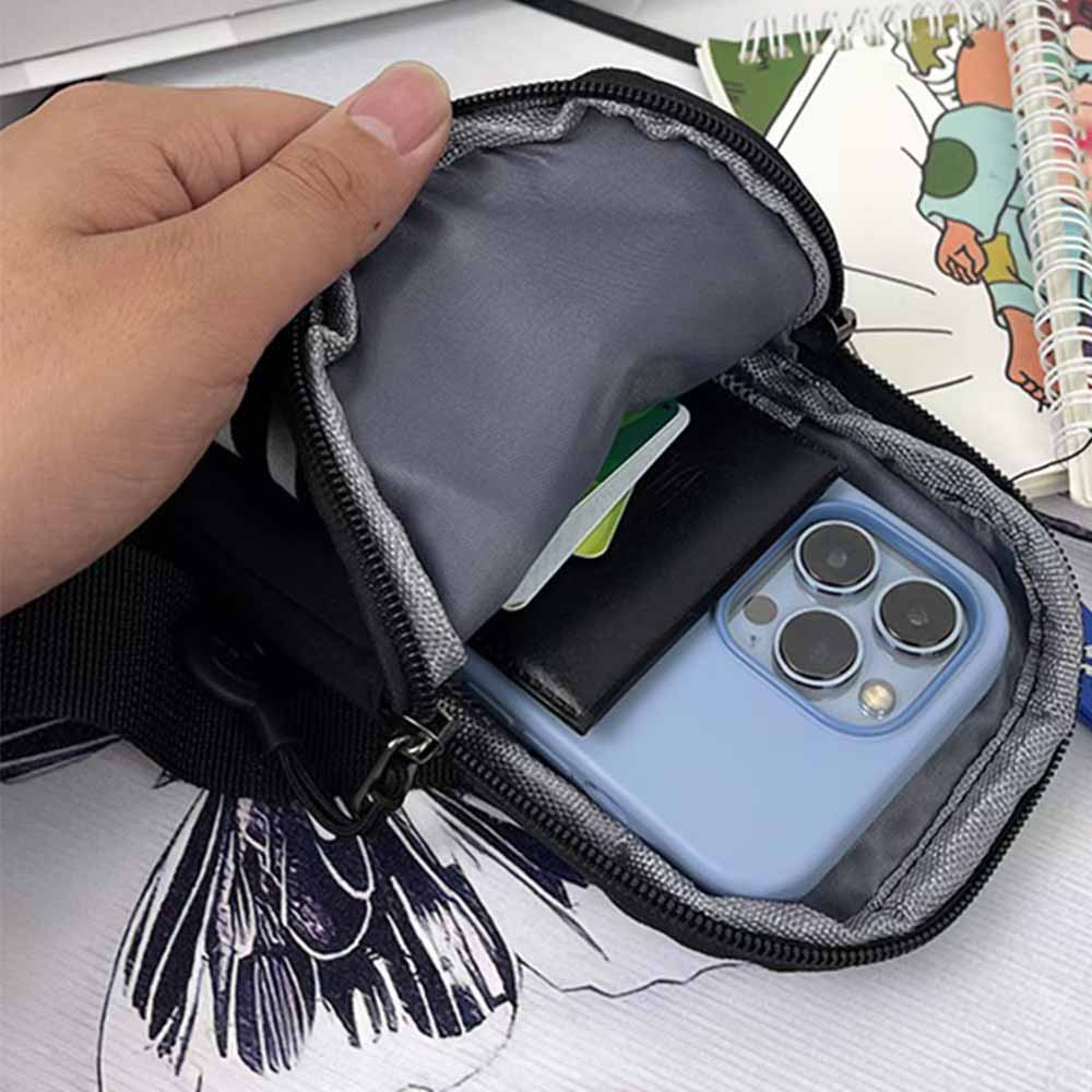 Men's and Women's Casual Joker Sports Adjustable Shoulder Strap Mini Mobile Phone Messenger Bag