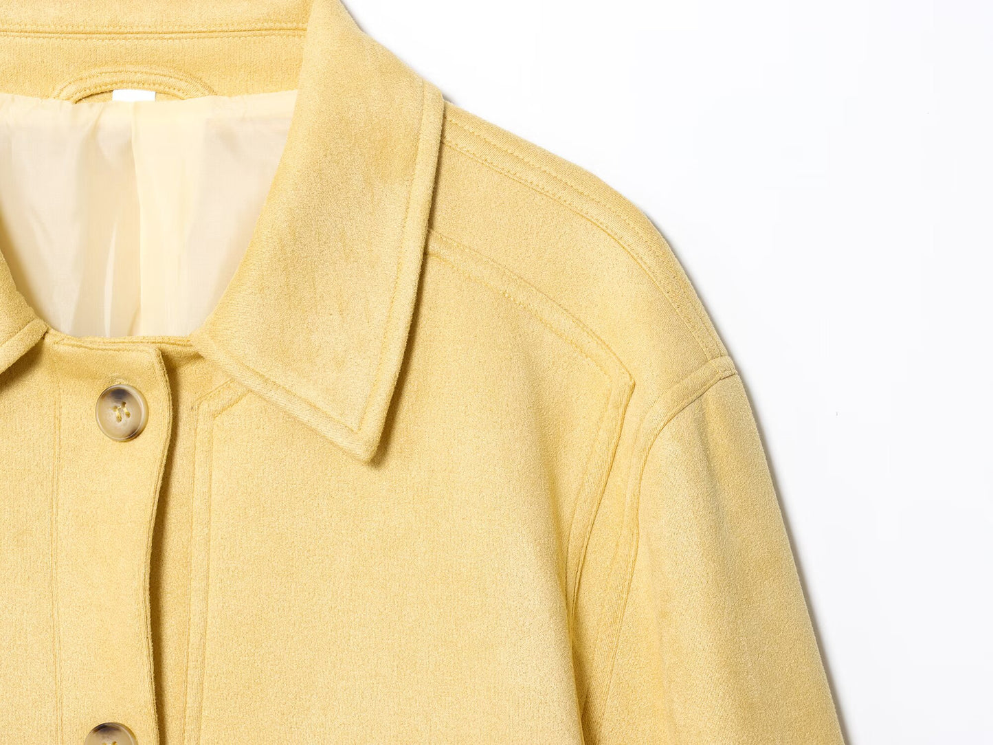 Women's 2025 new fashion loose single breasted suede Coat