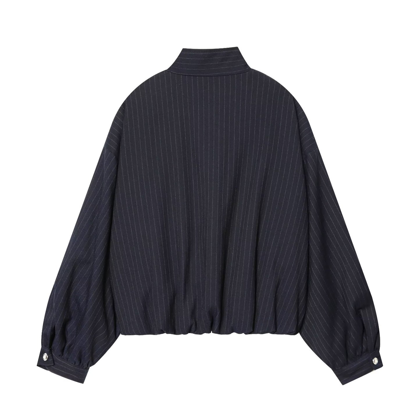 Women's casual pinstripe pilot jacket Coat