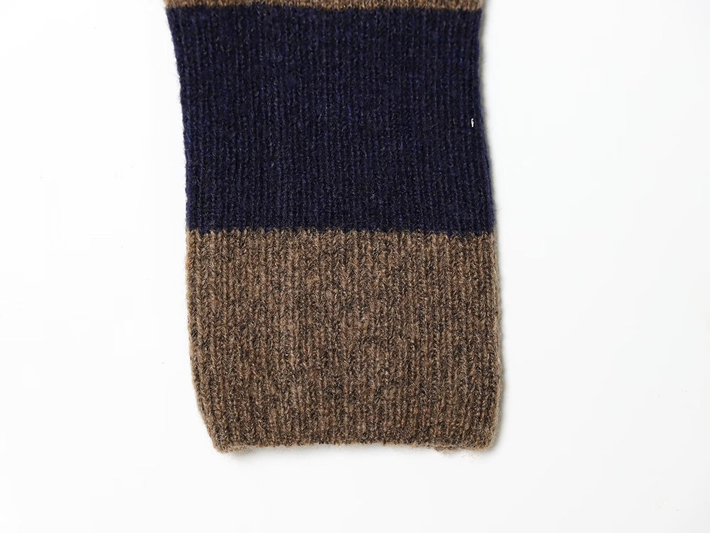 Women's comfortable Lapel striped knitted Coat