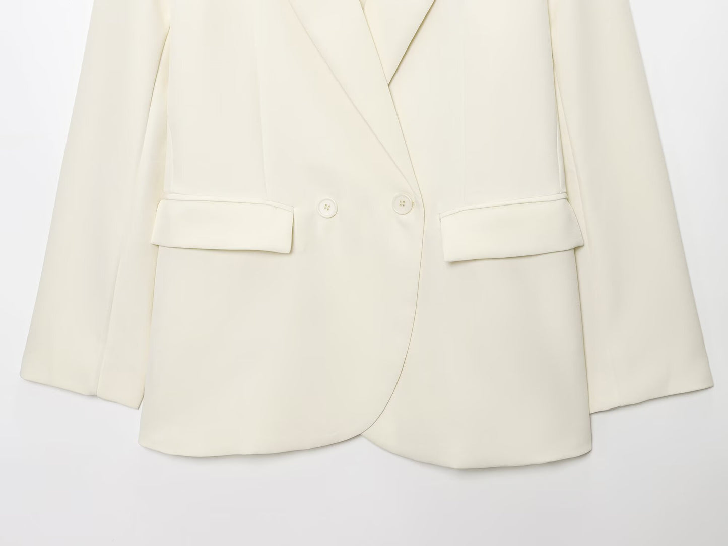 suit Women's 2 pieces loose double breasted Blazer Coat +Pants