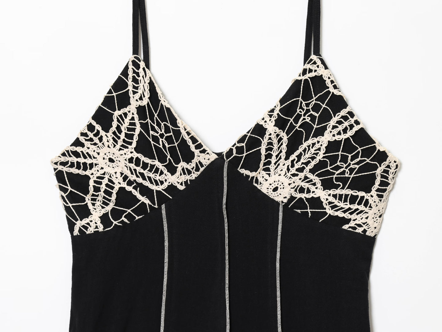 Women's New Fashion Tight Embroidered suspender Midi Dress