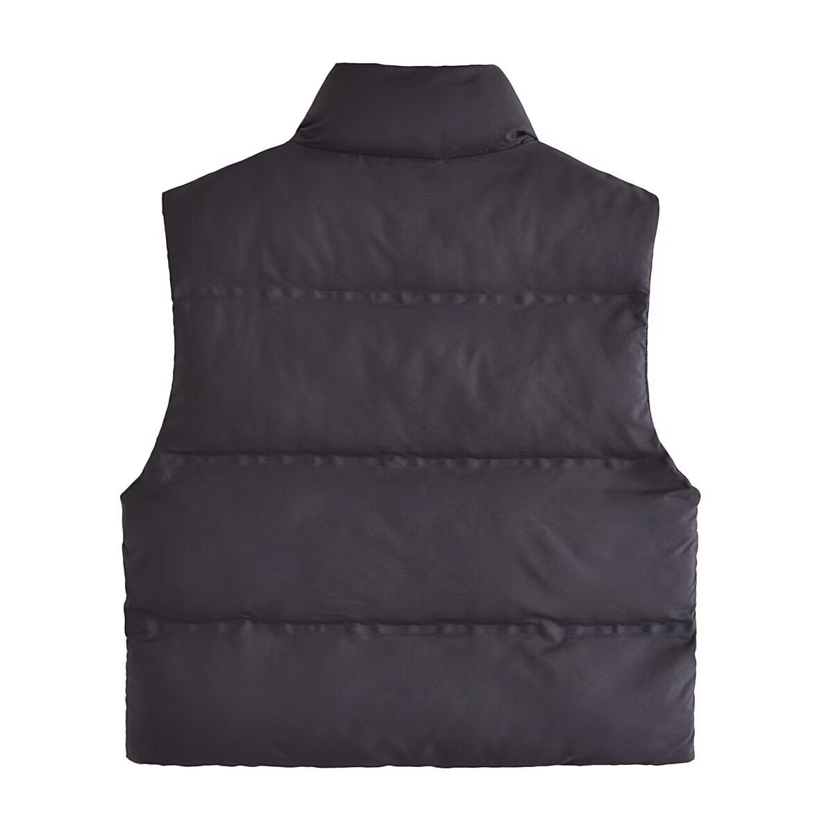 Women's winter fashion stand collar warm zipper cotton vest