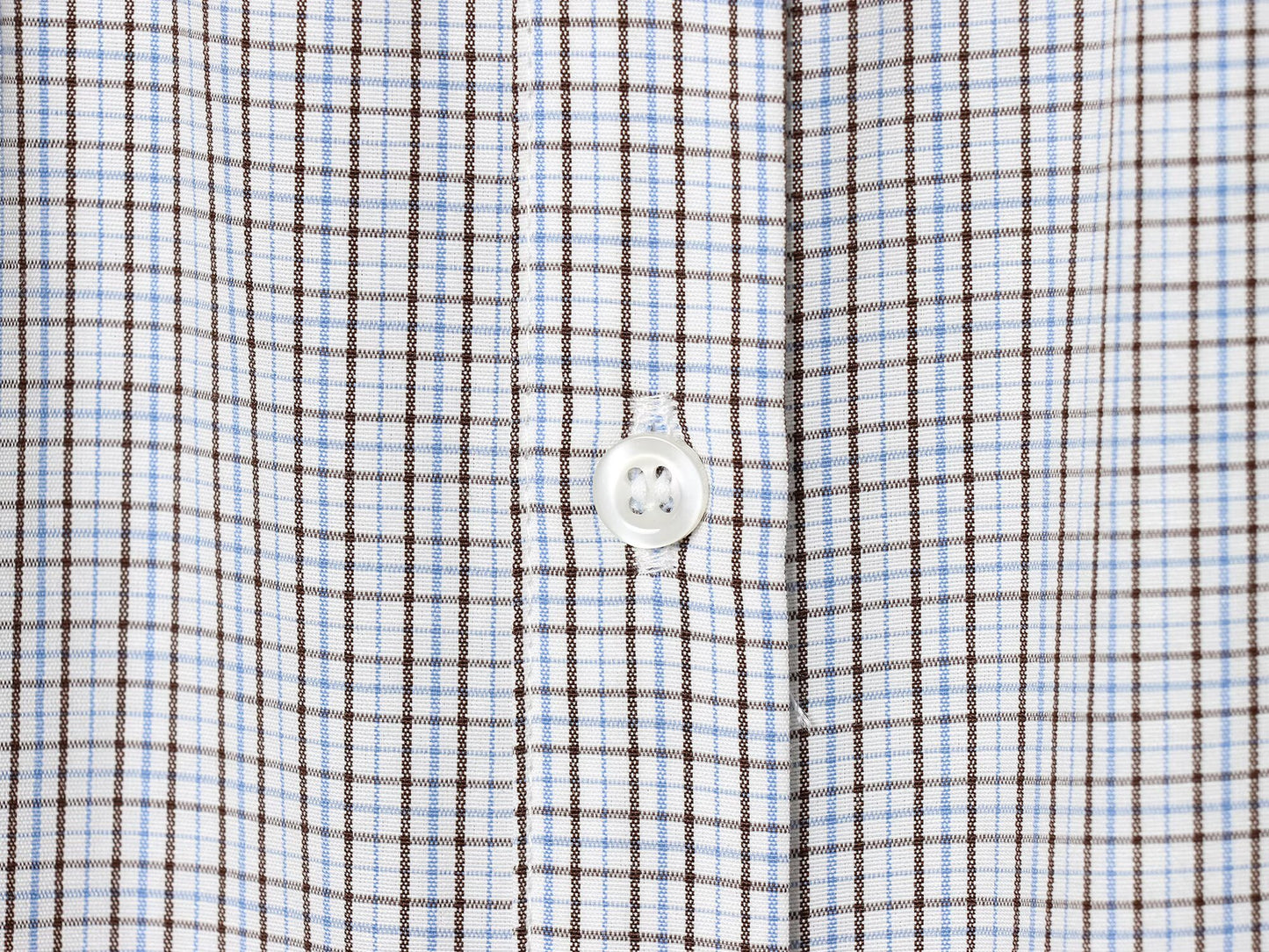 Women's short sleeved plaid elastic poplin shirt