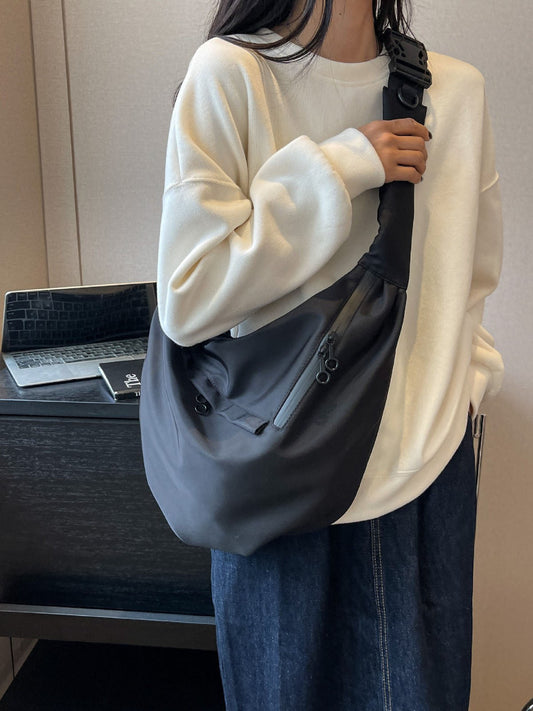 LU 2025 Women's New Oxford Cloth Bag with Large Capacity and One-shoulder Crossbody Bag