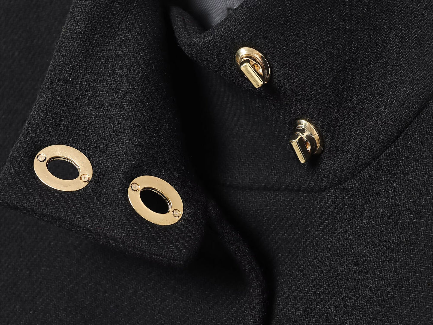 Women's With Belt stand collar Wool Blended Coat