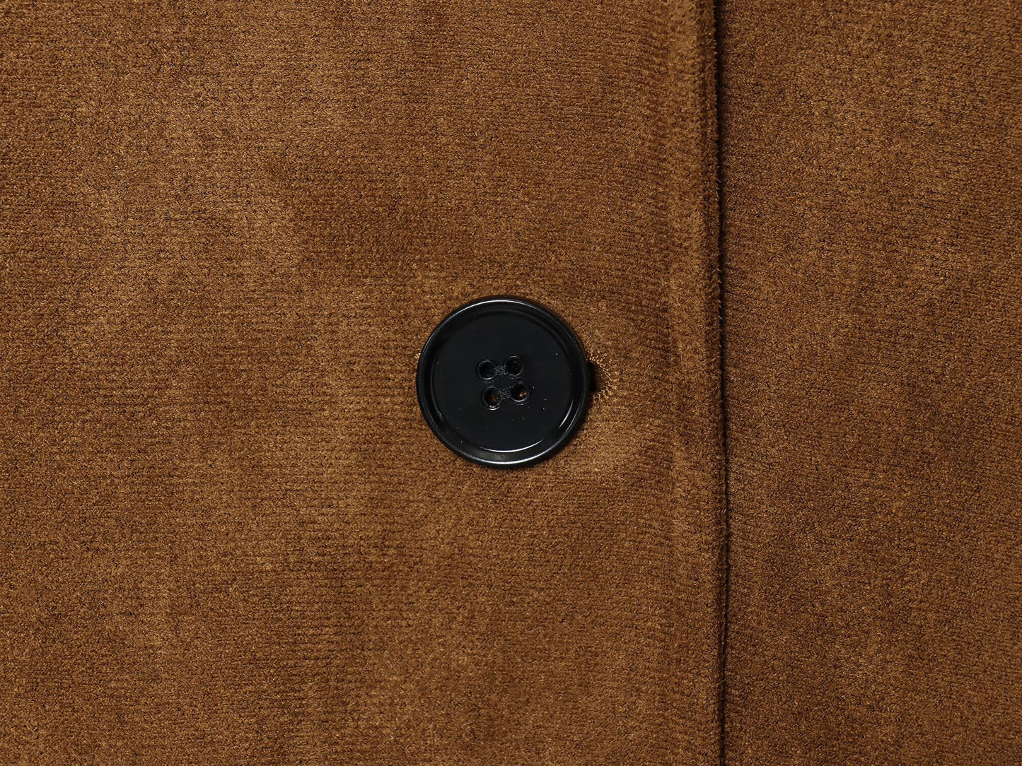 Women's new fashion anti suede effect long style lapel Coat