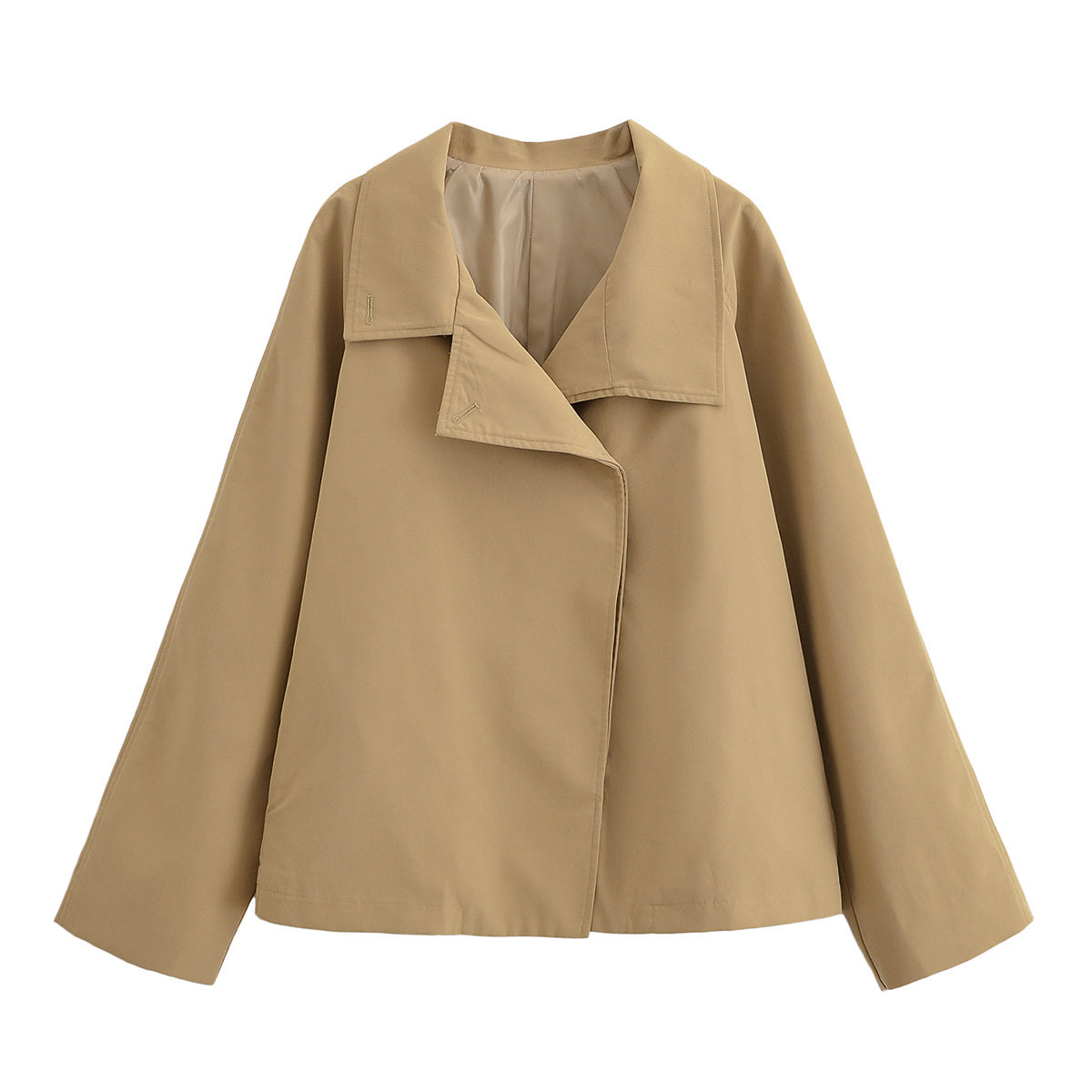 Women's autumn fashion loose cape style windbreaker jacket