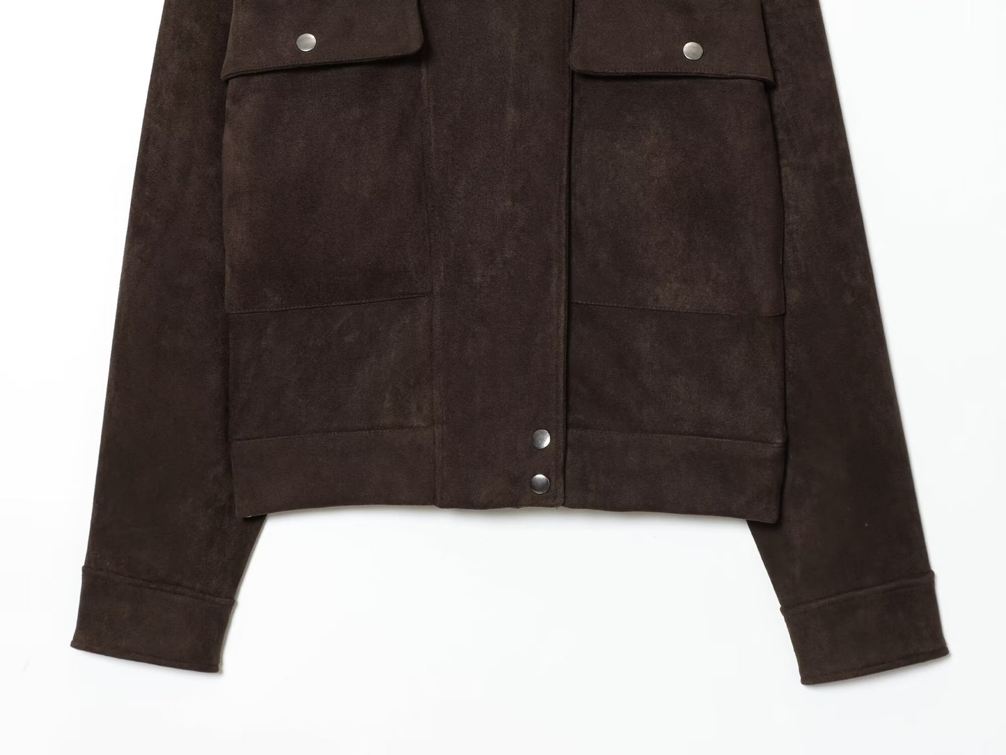 Women's new fashion Anti suede effect casual pilot jacket Coat