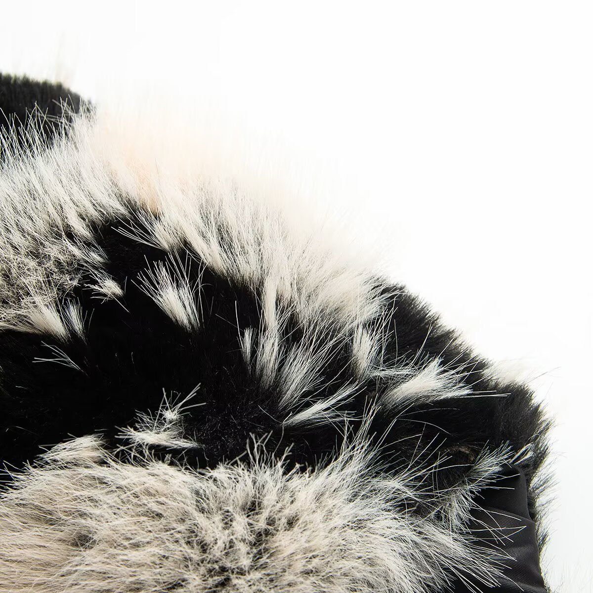 Women's winter faux fur effect round neck Coat