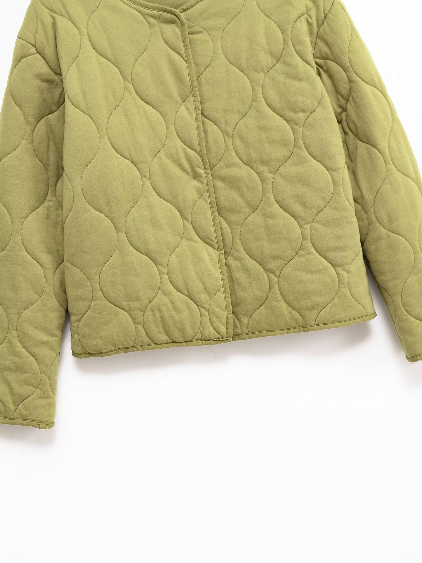 Women's loose single breasted warm cotton Coat