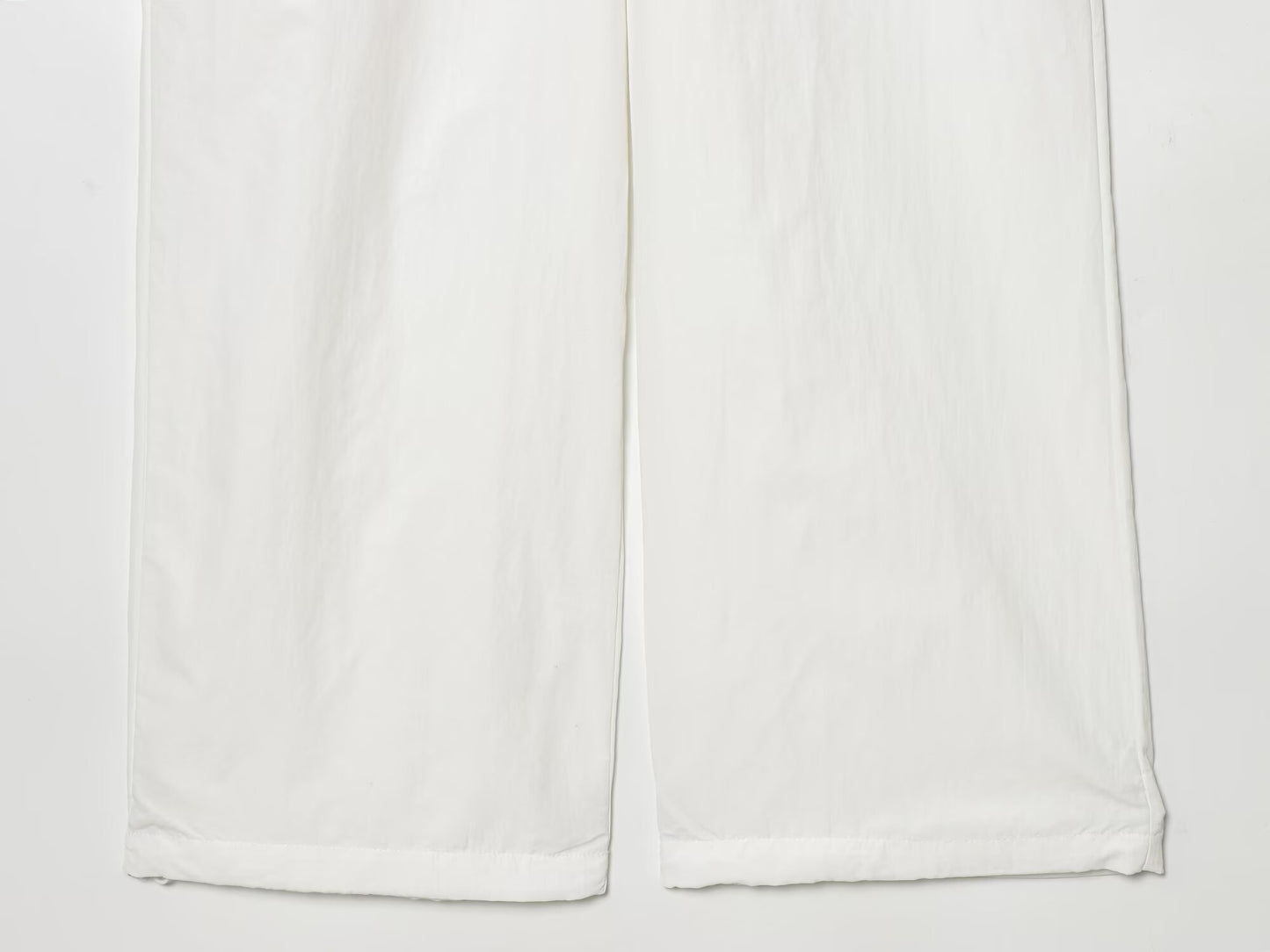 Women's layered waist design casual nylon pants