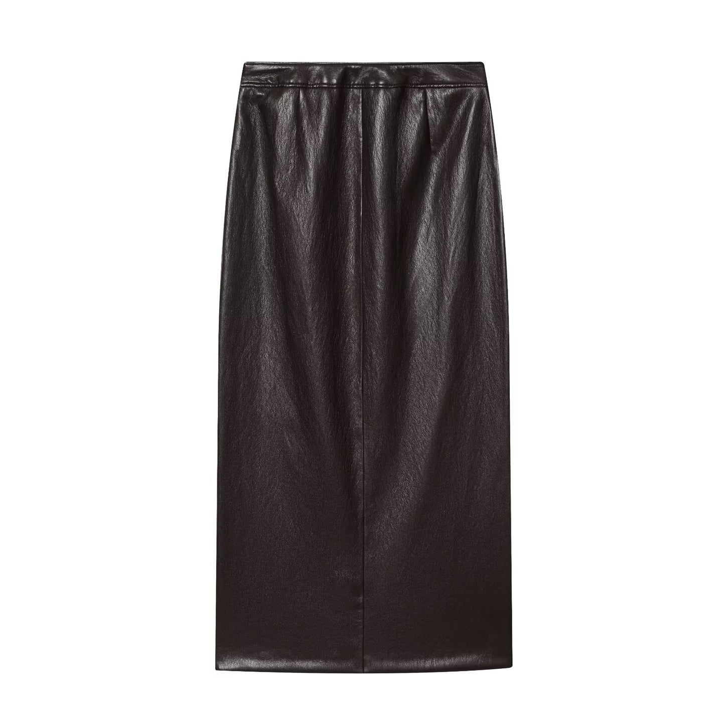 suit Women's 2 pieces with Belt faux leather effect sleeveless top+Skirts