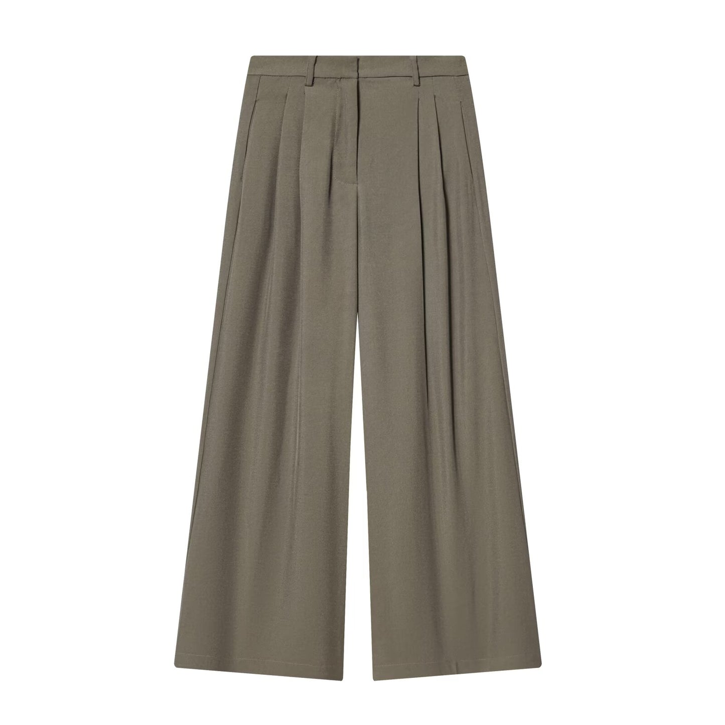 Women's loose pleated casual wide leg pants