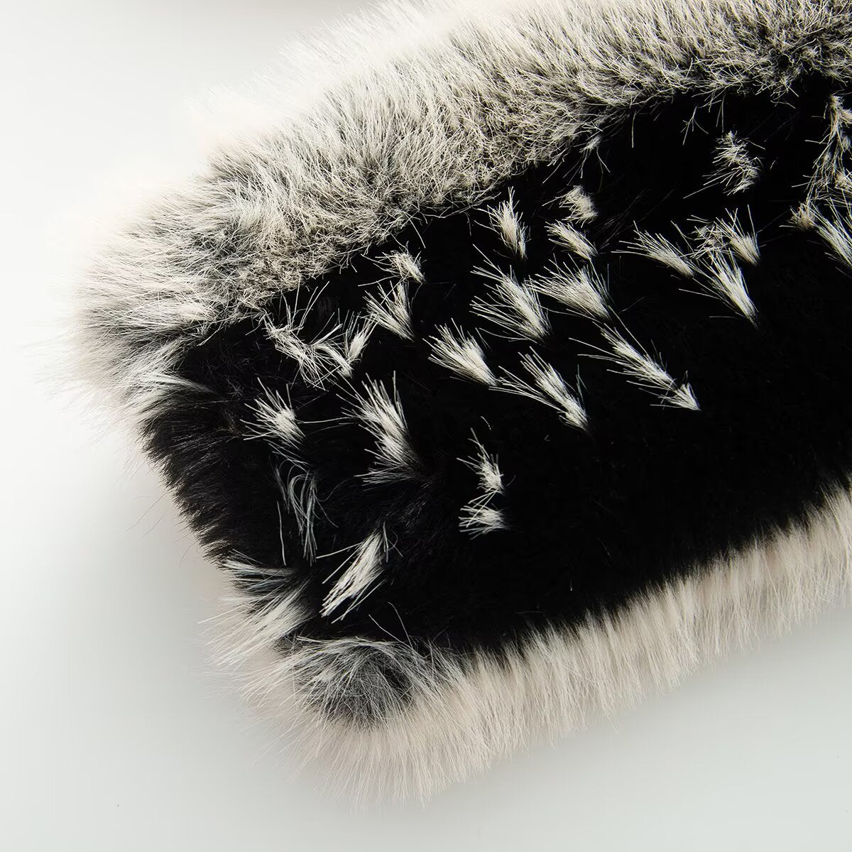 Women's winter faux fur effect round neck Coat