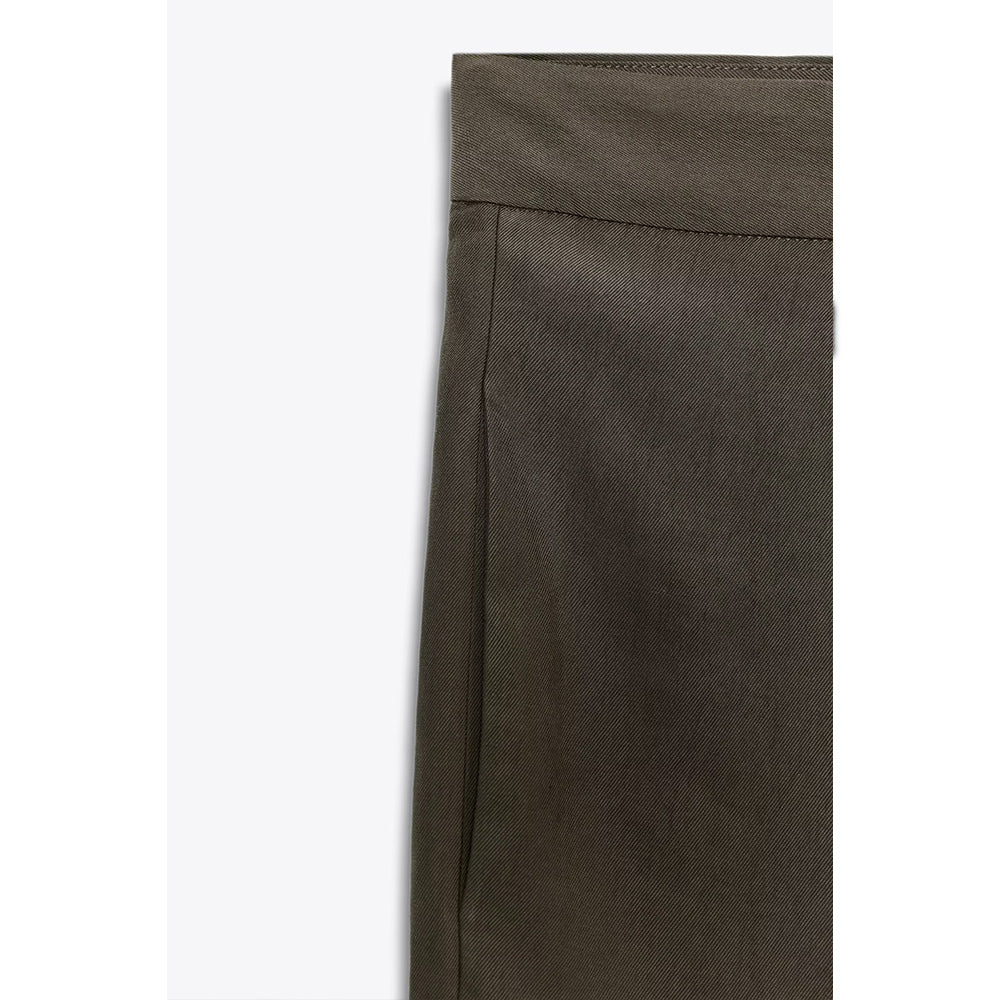 Women's New Fashion With Belt Loose Button-up Lapel Coat+Pants Suit