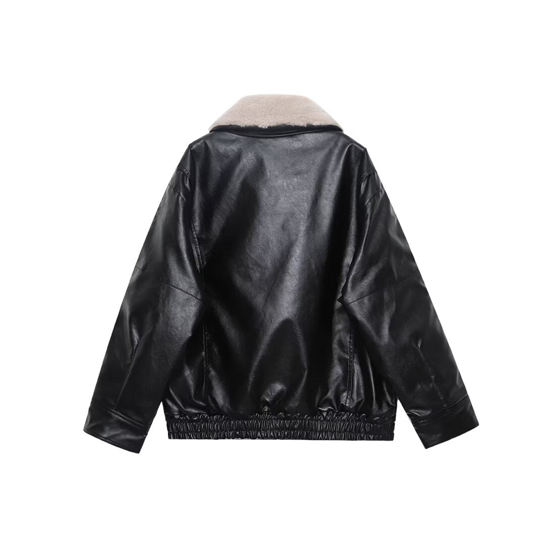 Women's faux fur effect cotton jacket Coat