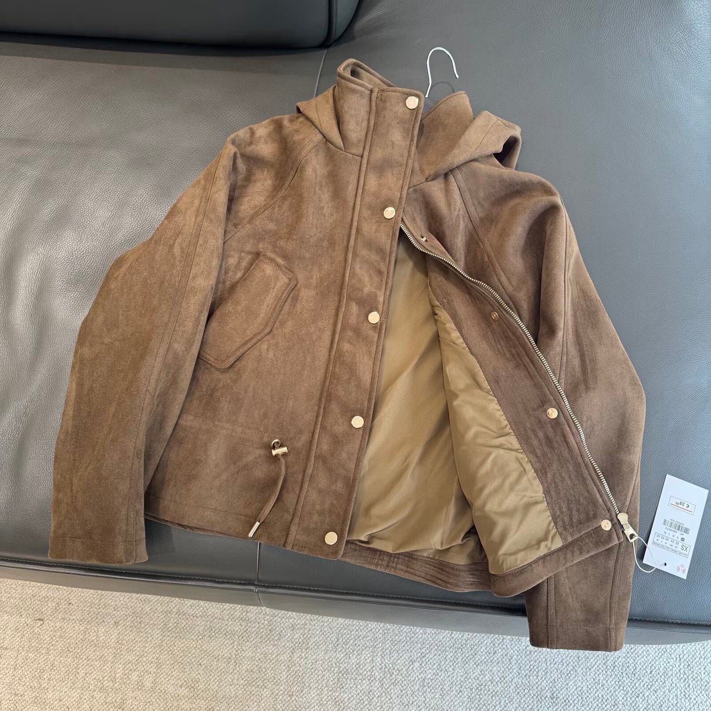 Women's winter new anti suede effect hooded jacket Coat