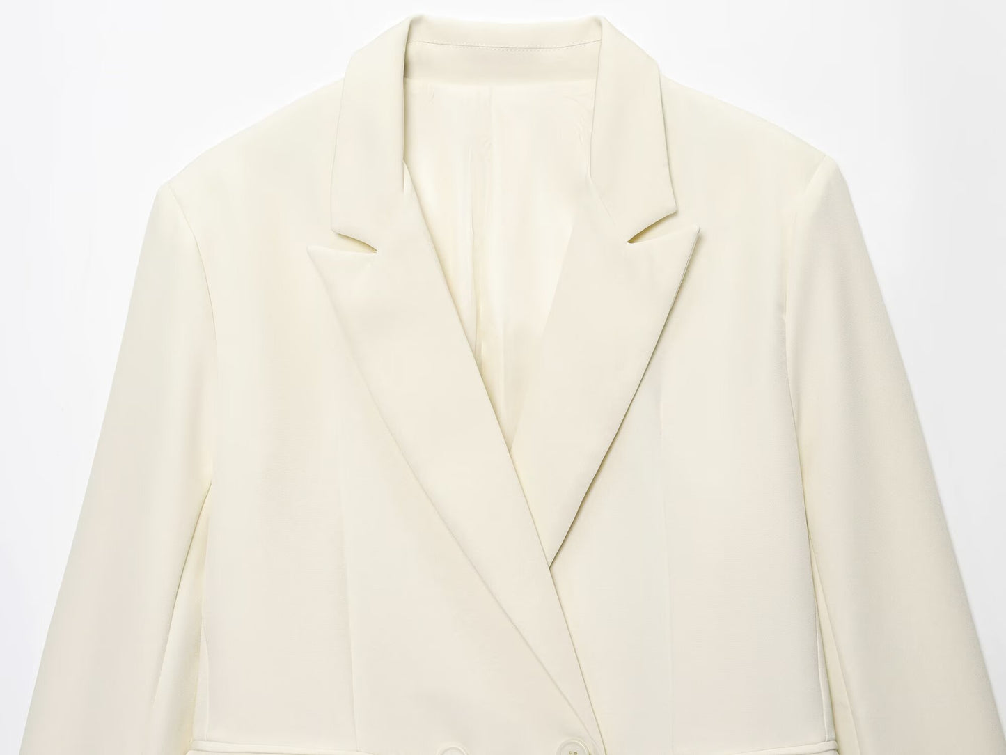 suit Women's 2 pieces loose double breasted Blazer Coat +Pants