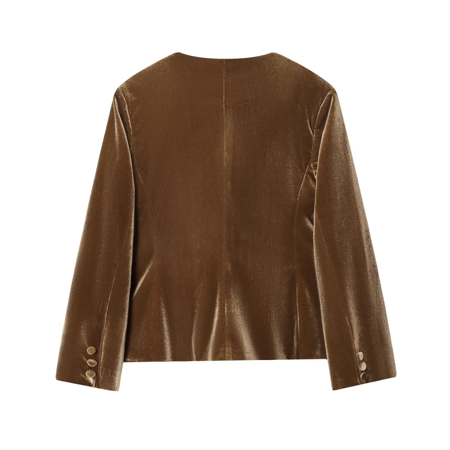 suit Women's 2 pieces velvet V-neck Blazer Coat+Pants