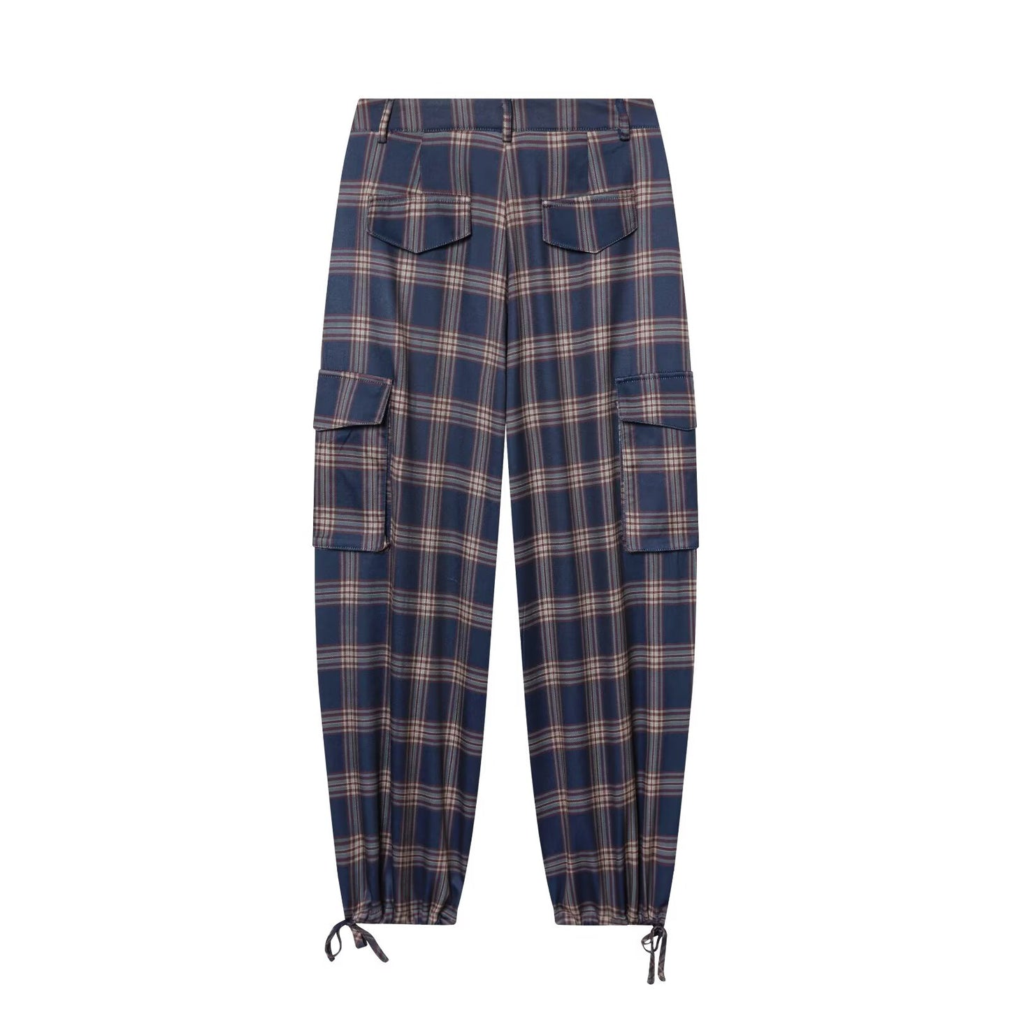 suit Women's 2 pieces plaid hooded cotton jacket Coat+Pants