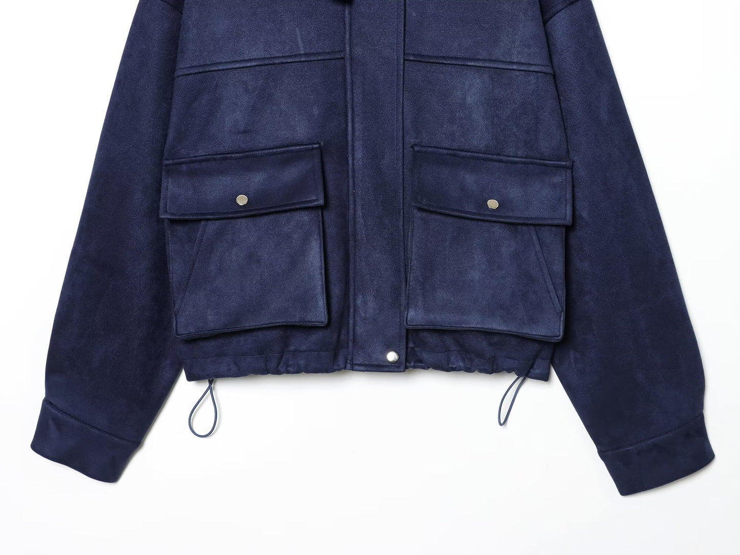 Women's suede Faux Leather pilot jacket Coat