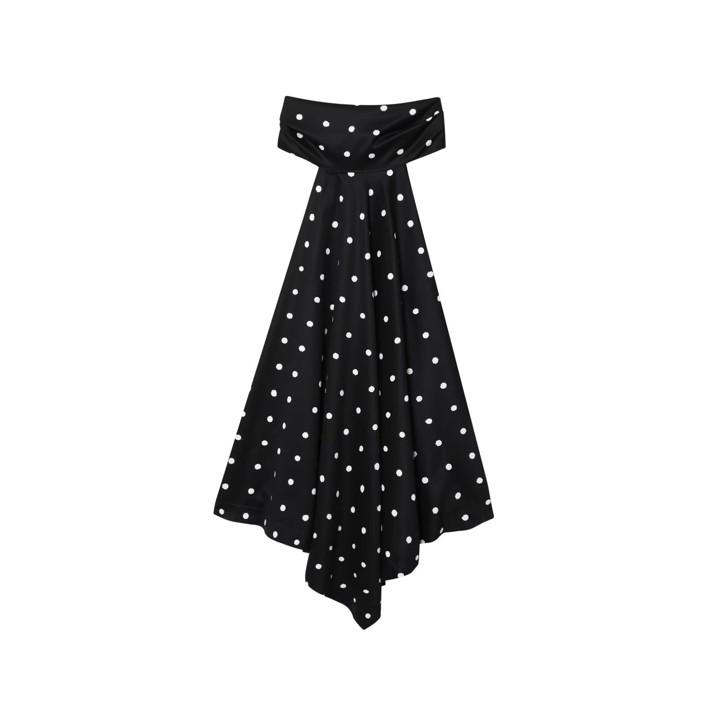 Women's 2025 fashion polka-dot neck collar coat