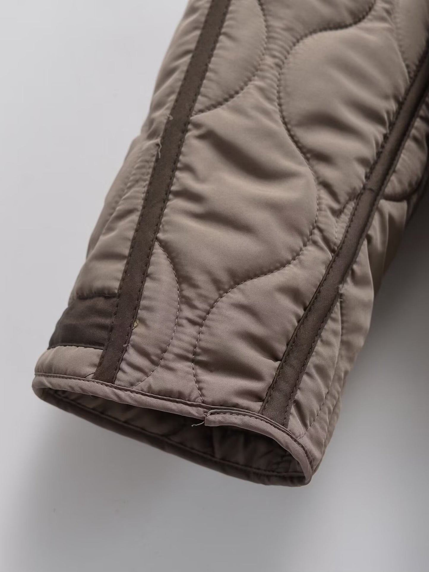 Women's loose standing collar cotton jacket Coat