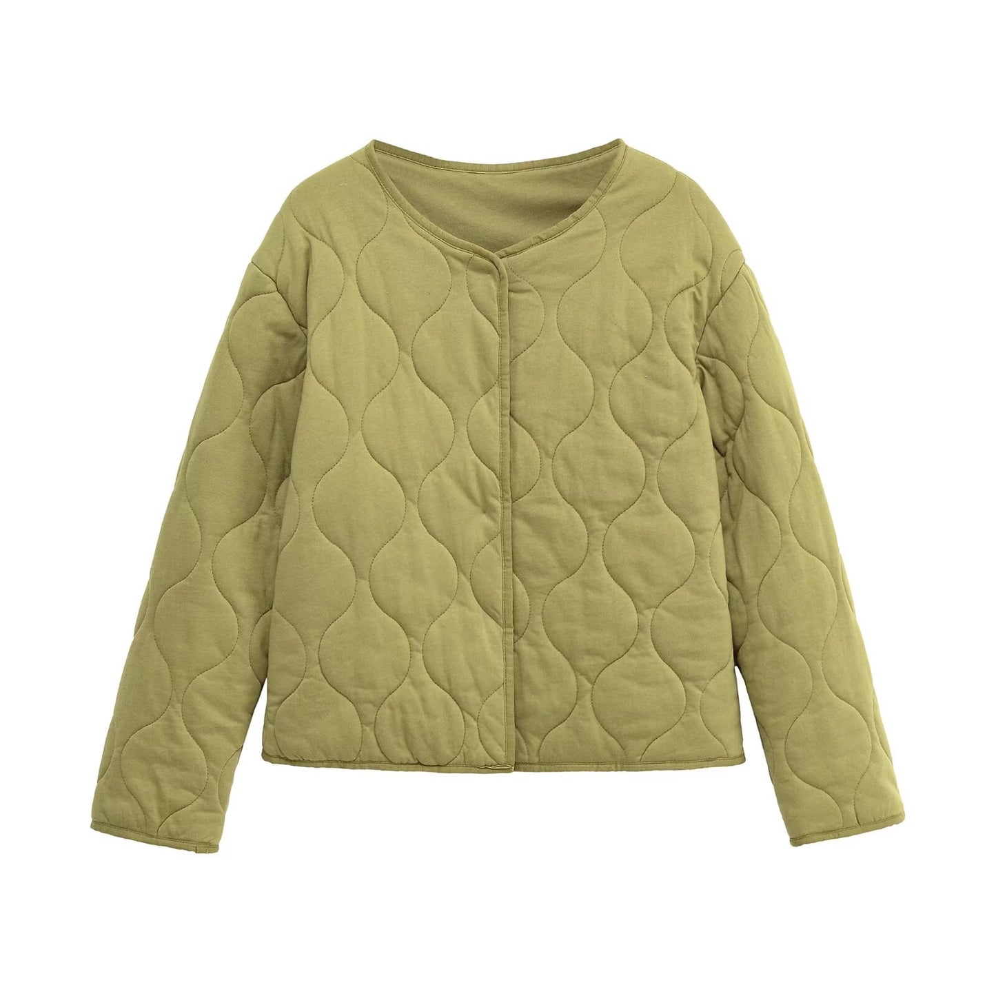 Women's loose single breasted warm cotton Coat