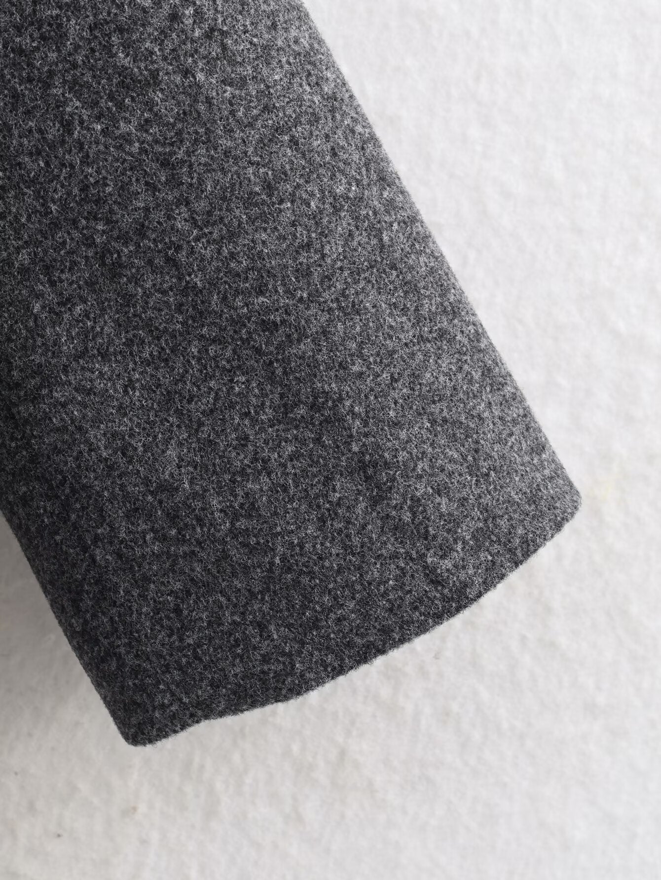 Women's with scarf loose O Neck woolen Coat