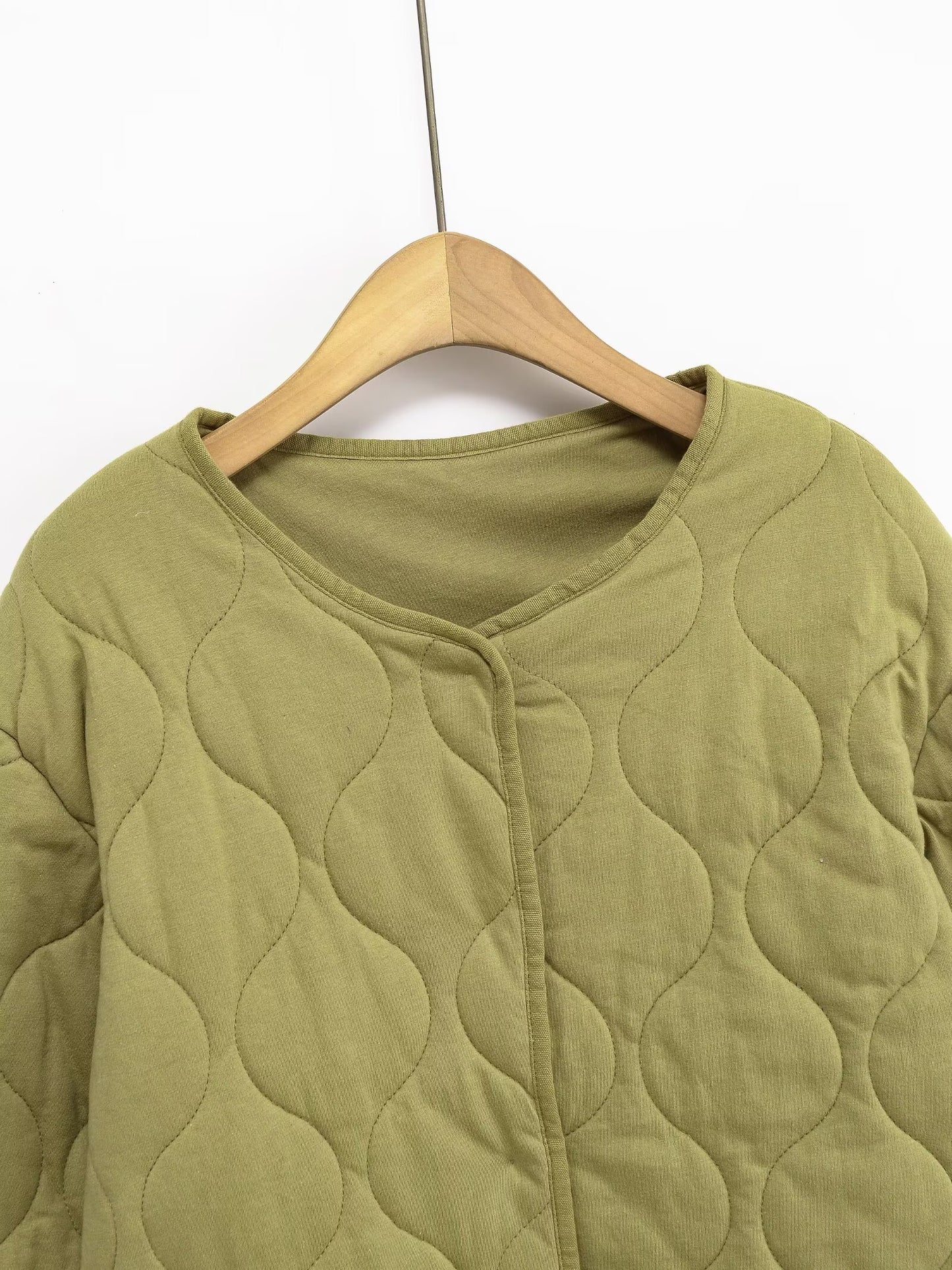 Women's loose single breasted warm cotton Coat