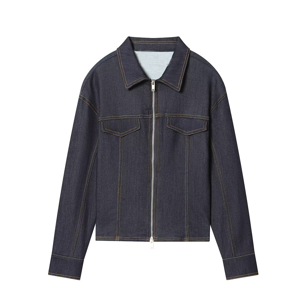 suit Women's 2 pieces slim denim jacket Coat+Jeans