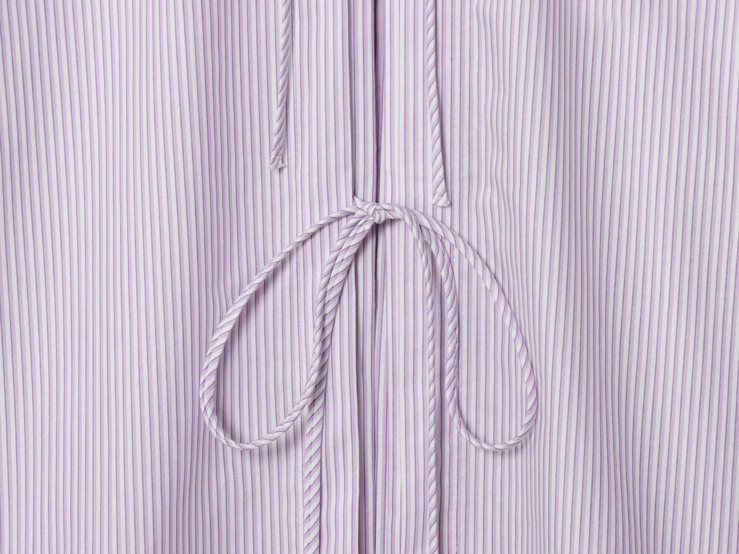 Women's new fashion back bow decoration poplin loose striped shirt