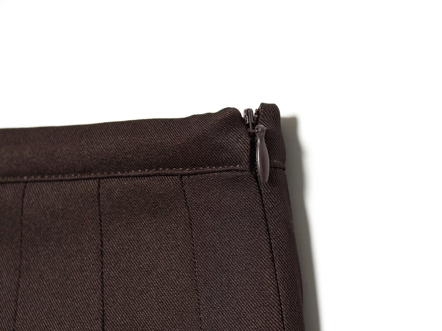 Women's casual wide pleated MIDI skirt