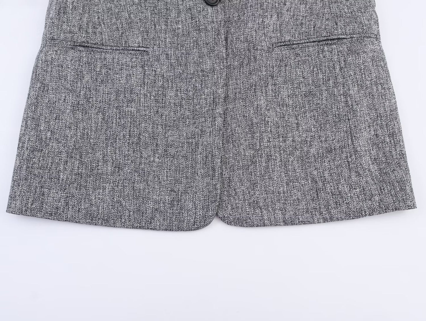 Women's new fashion pleated sleeve casual Button-up suit jacket