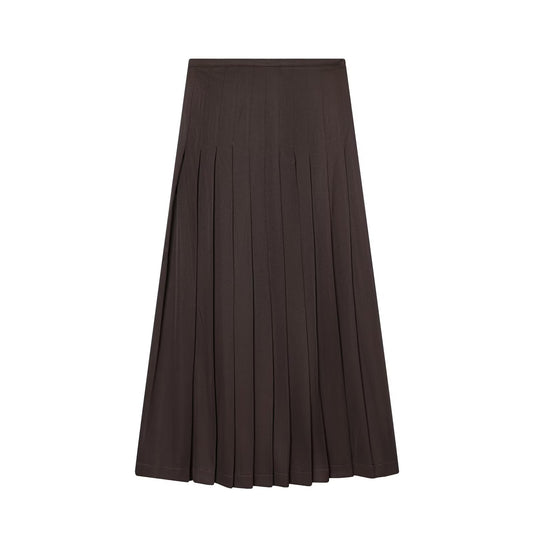 Women's casual wide pleated MIDI skirt