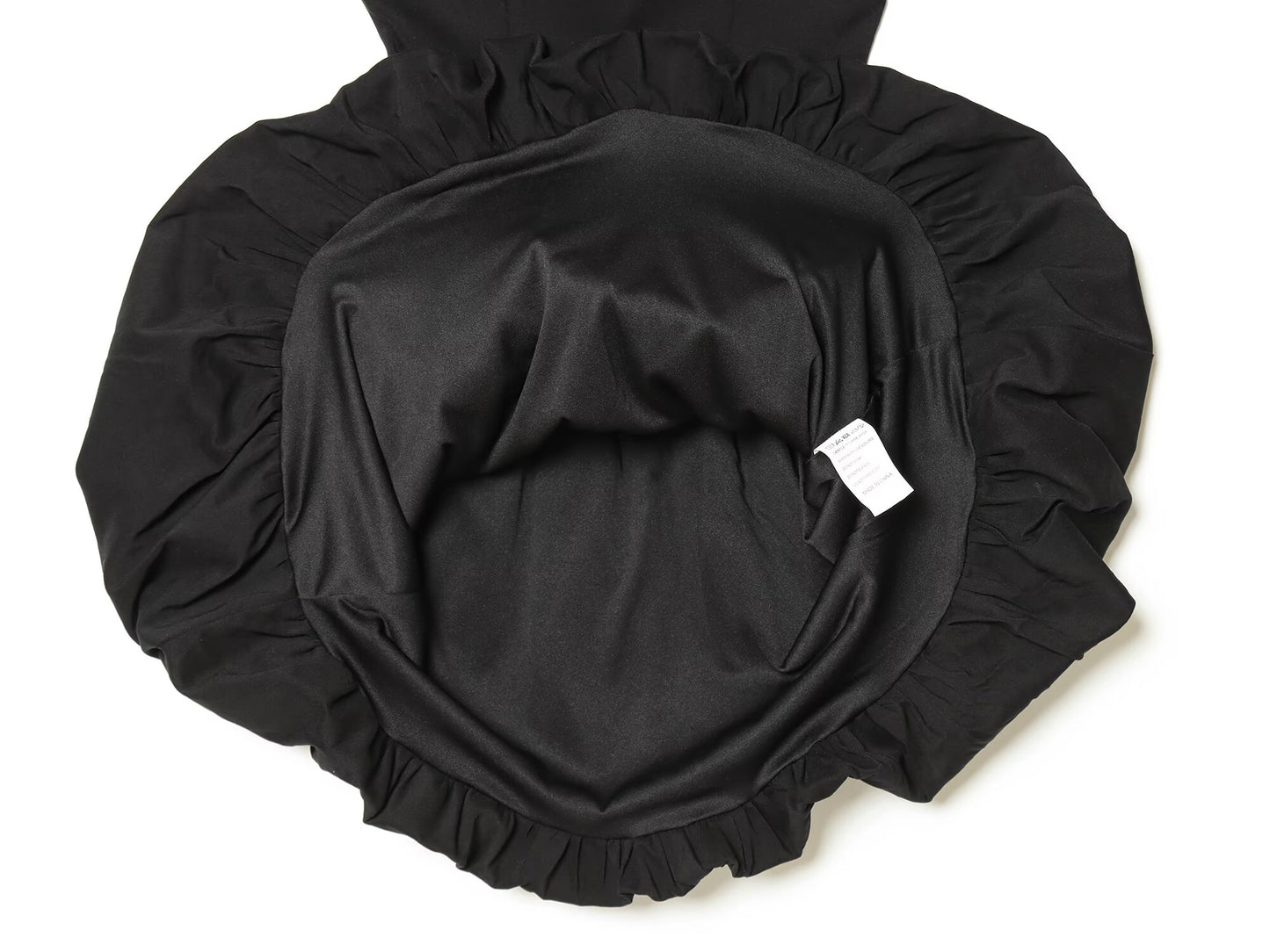 Women's black slim balloon effect dress
