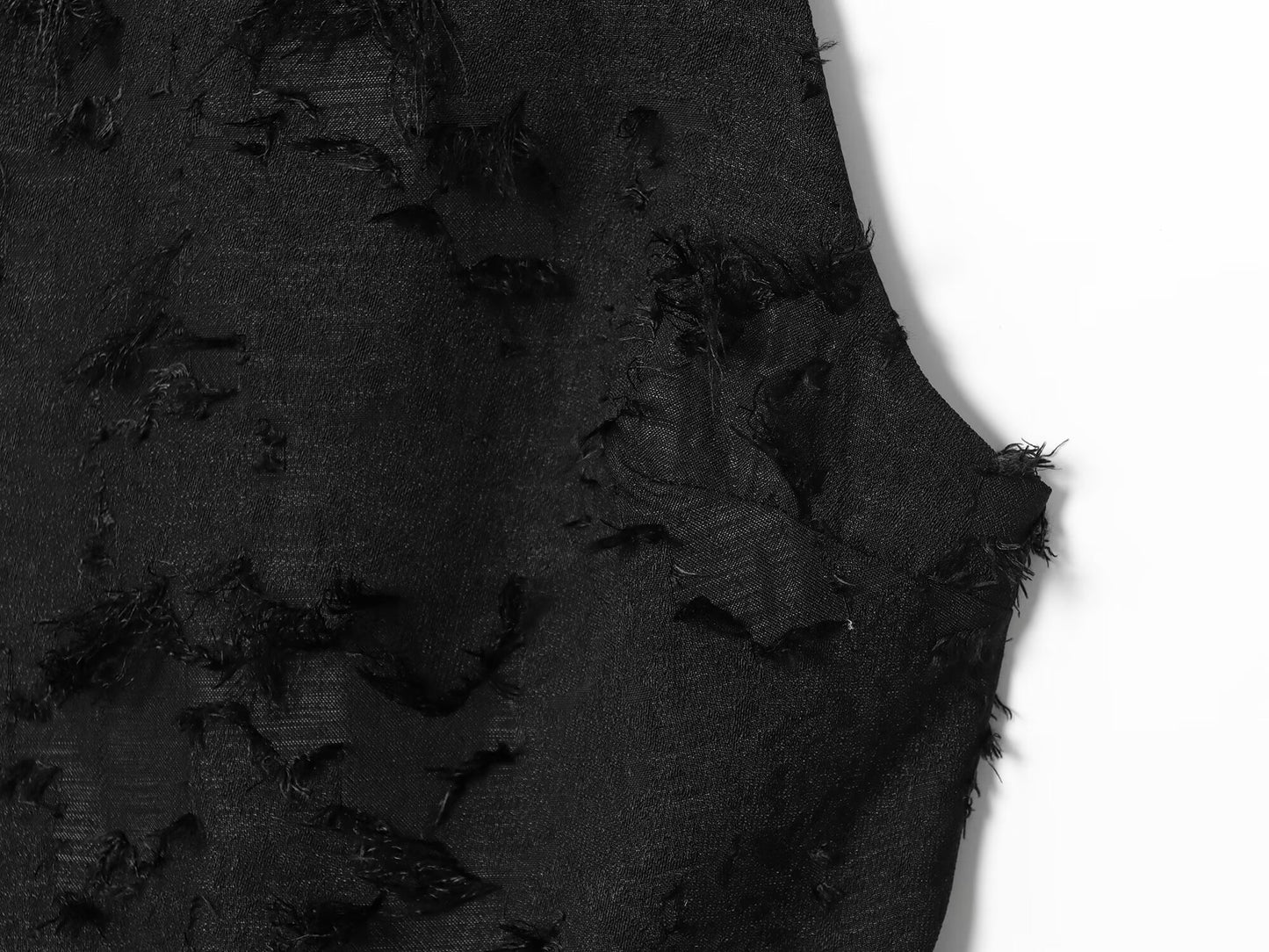 Women's New Fashion Bearded edge Short Skirt style hem Top