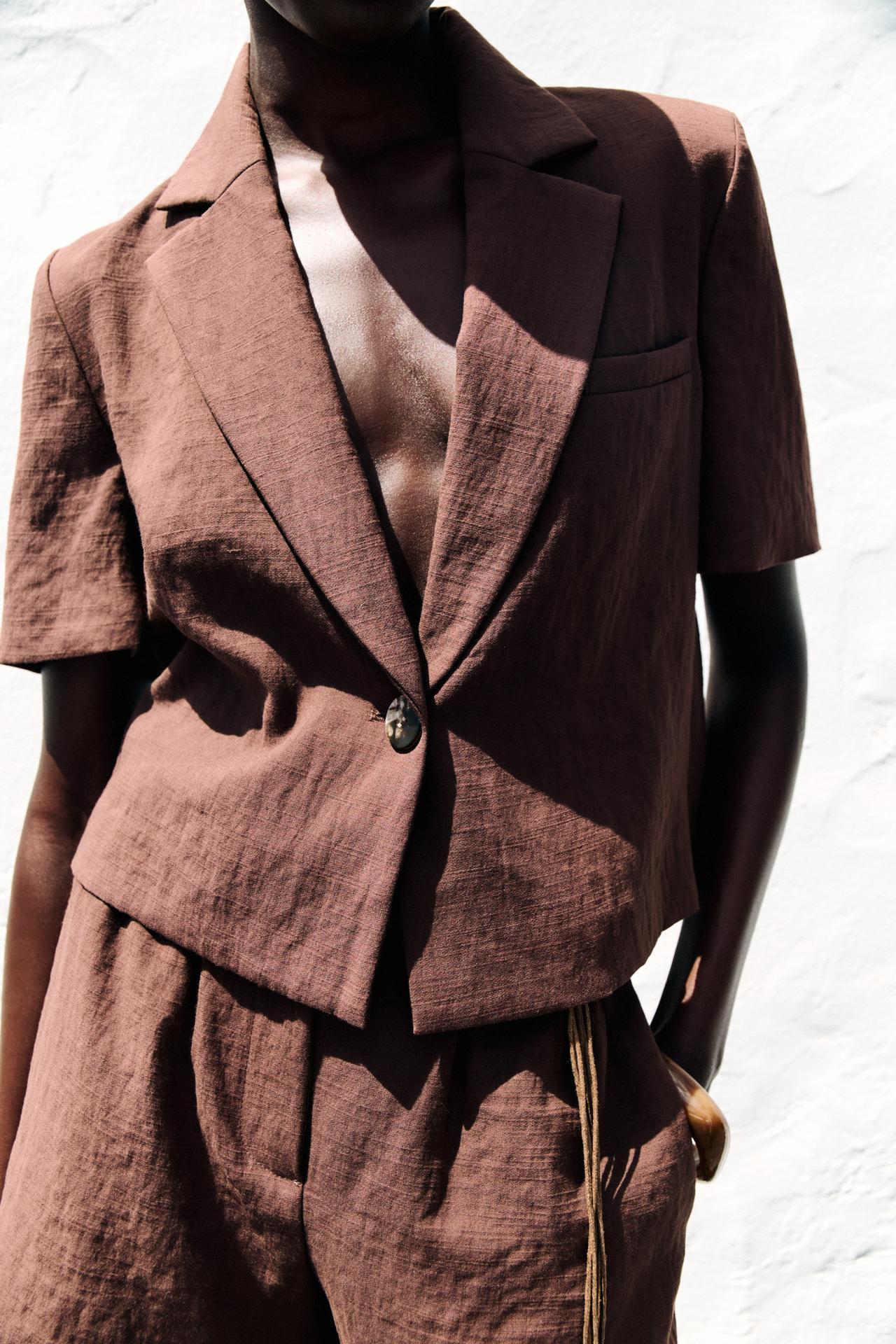 Women's 2-piece suit 2025 fashion short sleeve short suit jacket+shorts women's suit