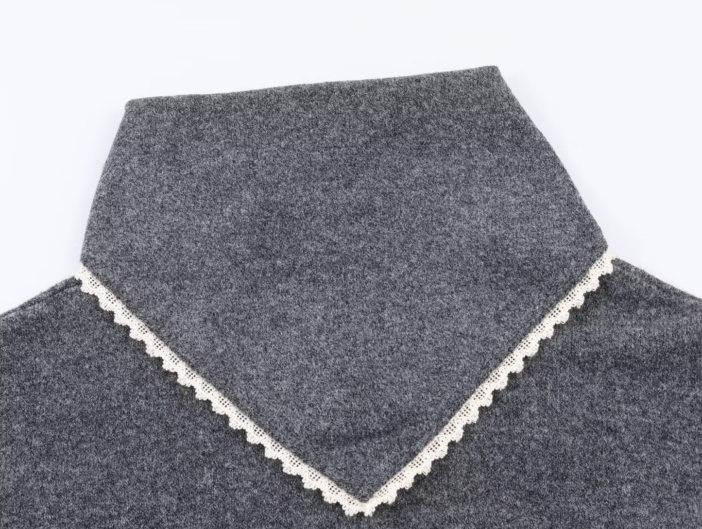 Women's lace headscarf decoration knitted Coat