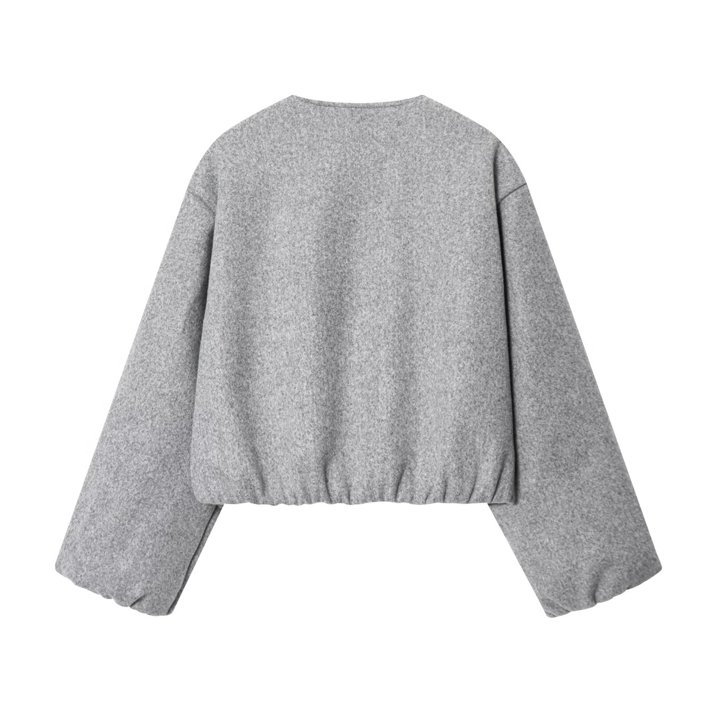 Women's 2025 fashion O Neck soft texture flying jacket Coat