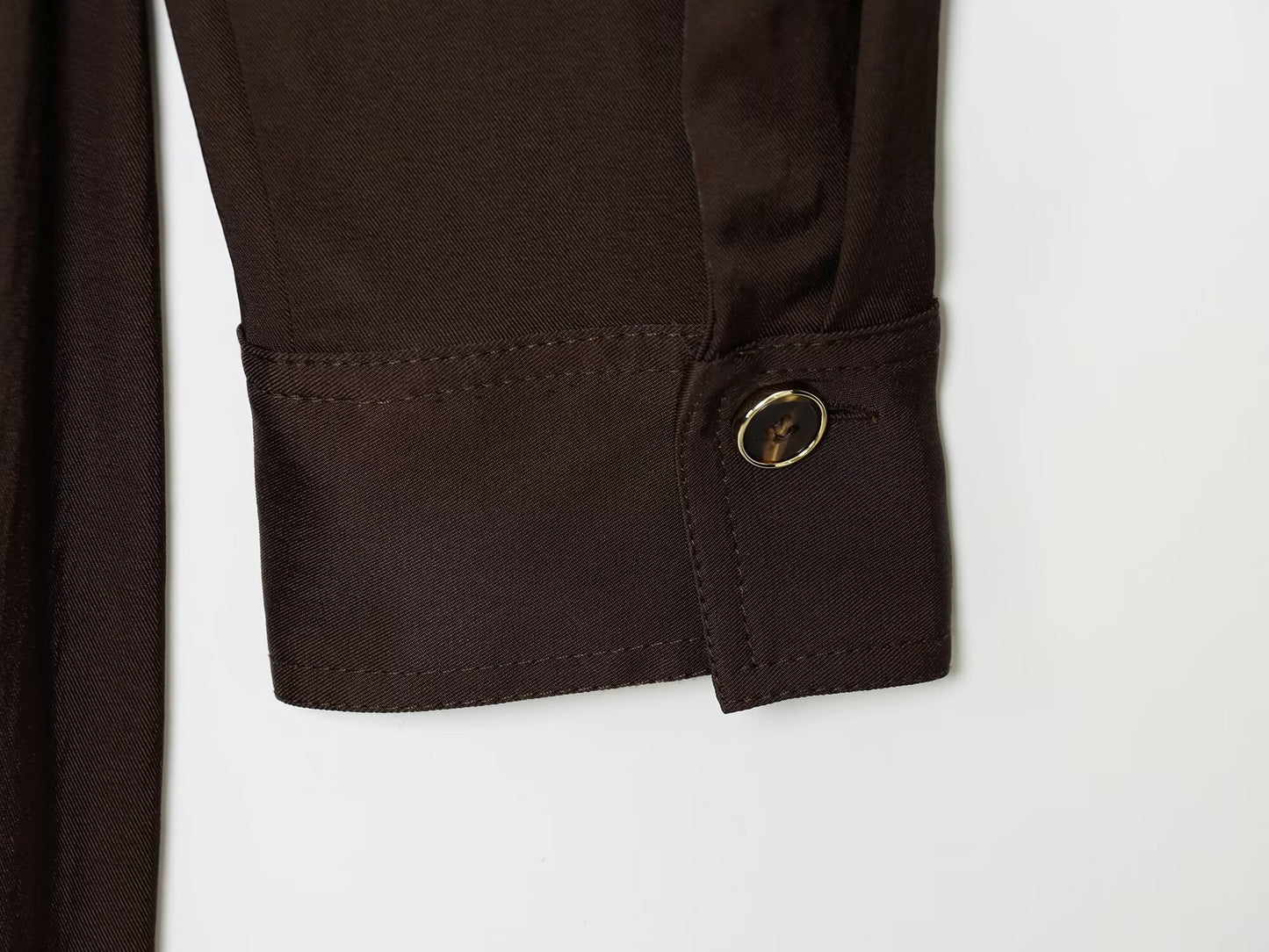 Women's New Fashion With Belt Long Sleeve Pleated Midi Dress