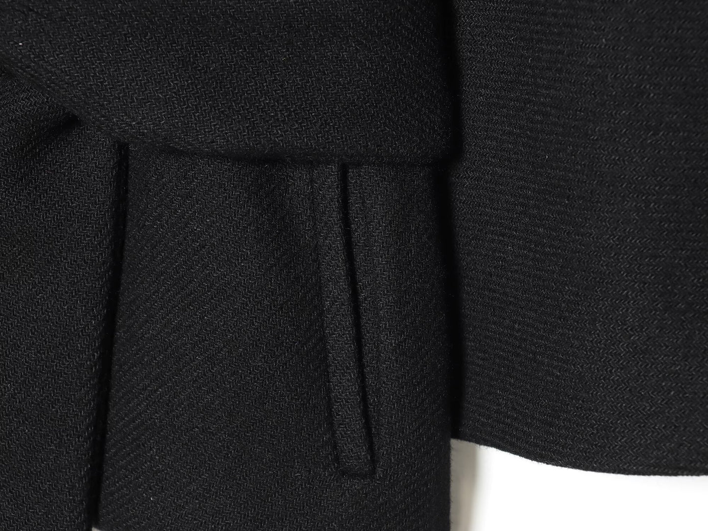 Women's With Belt stand collar Wool Blended Coat